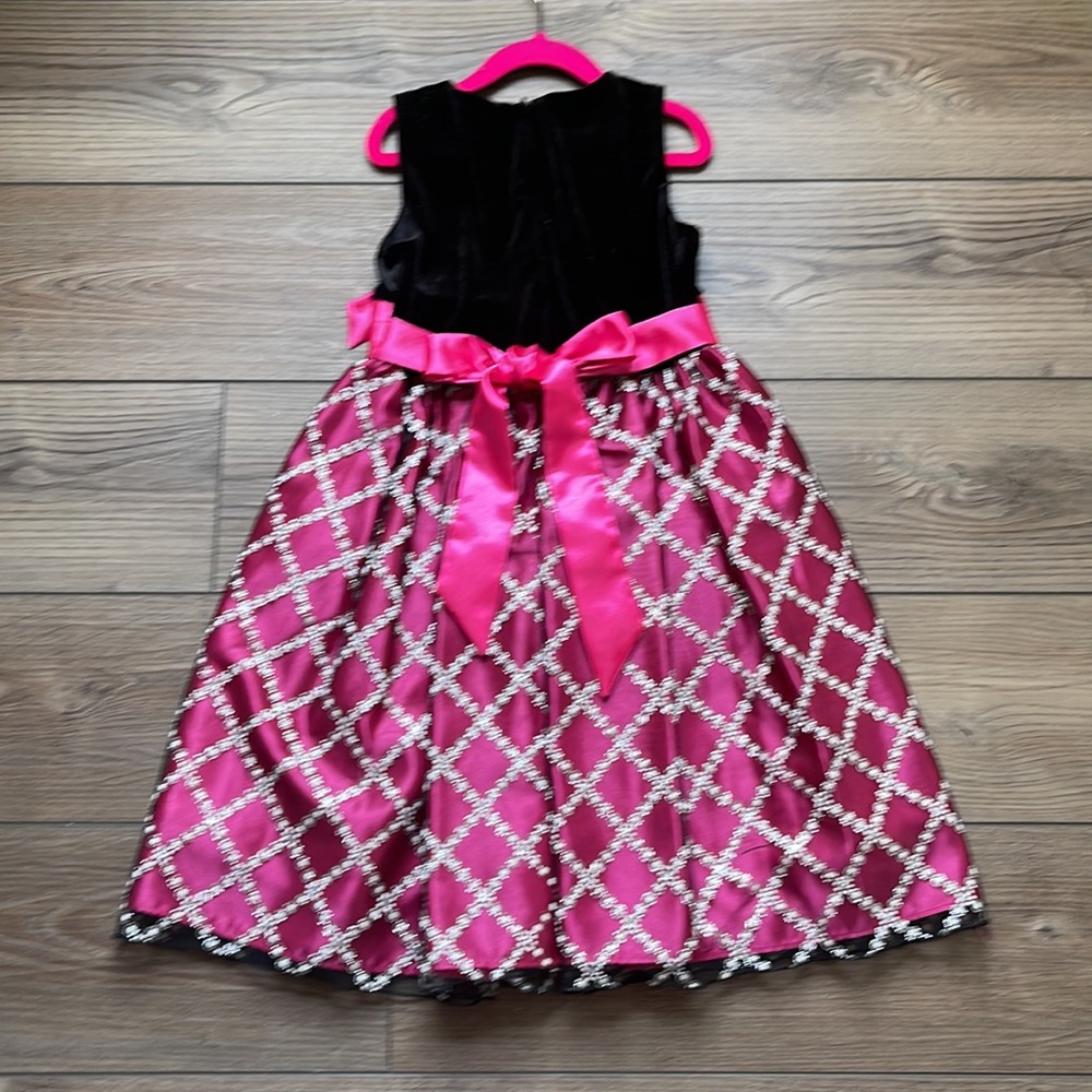 Holiday dress with coordinating cardigan